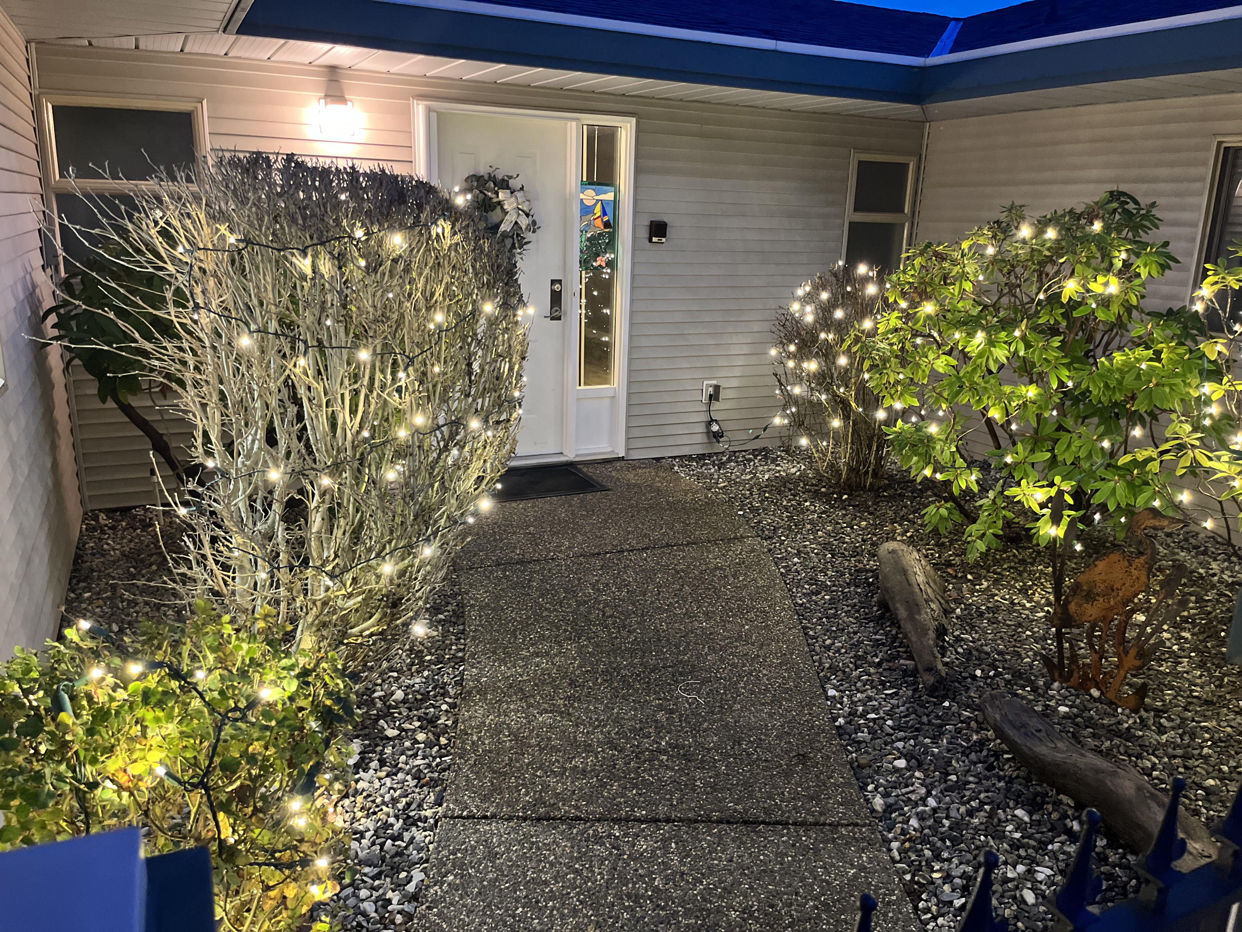 Reindeer holiday decor Gibsons Sunshine Coast BC